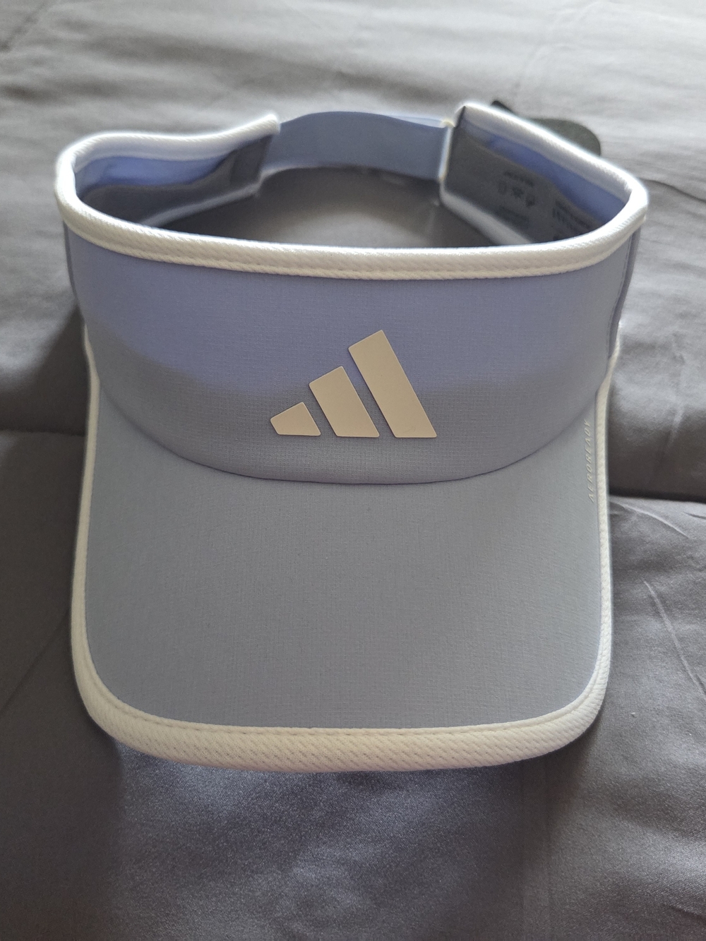 adidas Light Blue & White Athletic Visor